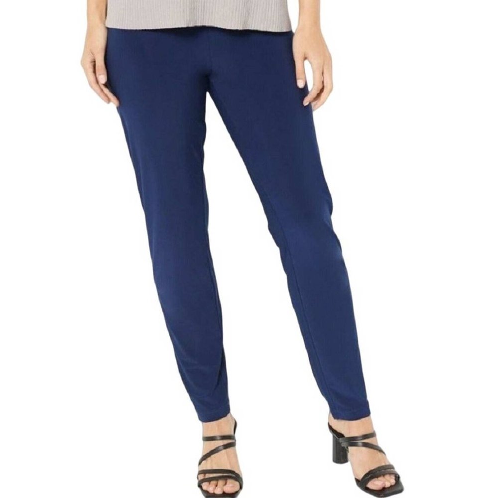 Attitudes Renee Como Jersey No Side Seam Pants Navy MEDIUM (1001)